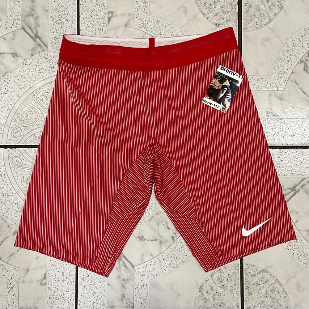 New Nike Pro Elite Running Racing Track Red Shorts Women’s Size M AO8487-657